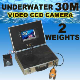 Fishing Underwater Video Camera   30M + 7 LCD + 2 Wts  