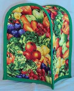 QUILTED Fruit & Vegetable Can Opener Cover Handmade & Reversible 