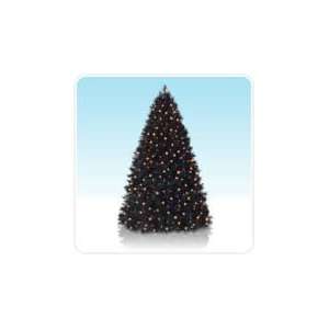  4 Halloween Prelit Black Artificial Christmas Tree with 