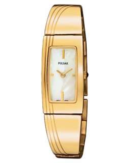 Pulsar Watch, Womens Goldtone Stainless Steel Bracelet PEGD44   Gold 