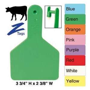   Snag Ear Tags   Long Neck Calf Blank ID Tags   25 ct Red