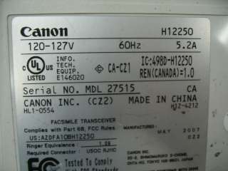 Canon Faxphone L80 H12250 Fax/Copy Machine Super G3  