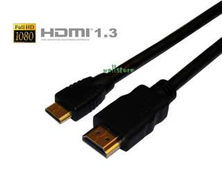 5M Mini HDMI to HDMI Type A Cable For Sony Canon HD  