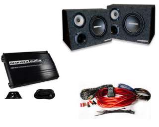 Way 600W 6.5 Car Speakers/1000 Watt 2 Channel Amplifier/10 Gauge 