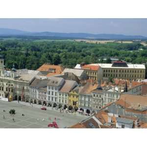 Main Square from Black Tower, Ceske Budejovice, South Bohemia, Czech 