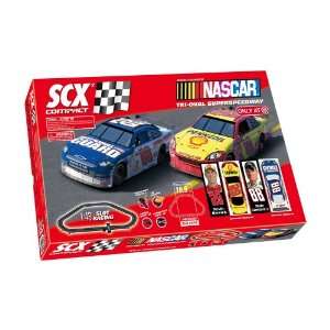 SCX Compact Slot Car Racing Set Nascar Race Track Cars 8436045771629 