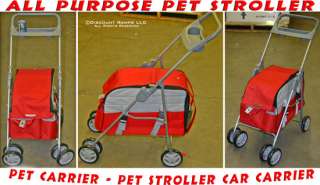 NEW 3 in 1 DELUXE PET STROLLER+CARRIER+CAR SEAT DOG CAT  