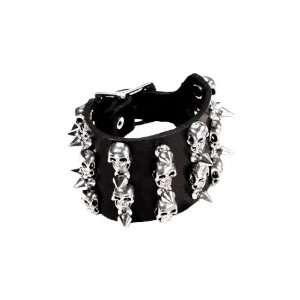  Skull & Spike Punk Bracelet 