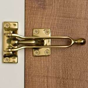  Solid Brass Door Guard   Polished Brass