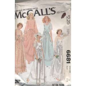  Vintage 1979 McCalls Wedding, Bridesmaids Dress Sewing 
