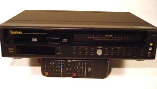 Symphonic WF802 DVD VCR VHS Combo Player + Remote NICE  