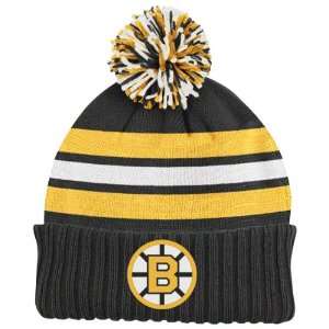 Boston Bruins Vintage On The Pond Cuffed Pom Knit Hat 