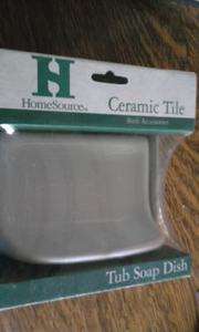 HOME SOURCE CERAMIC TILE TUB SHOWER SOAP DISH BRANDNEW IN PACKAGE 