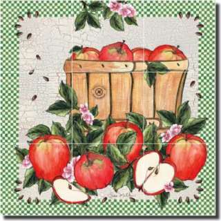 Mullen Fruit Apple Art Decor Kitchen Ceramic Tile Mural  