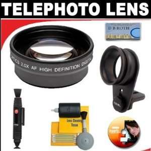 com 2x Digital Telephoto Professional Series Lens + Lenspen Cleaning 