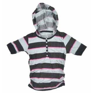 One Step Up Girls Stripped Hooded Shirt