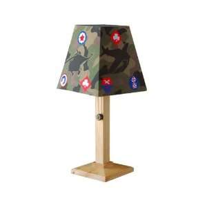  16 CAMO army camoflauge TABLE LAMP accent light boys kids 