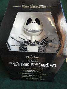 NIGHTMARE BEFORE CHRISTMAS COLLECTOR DVD & JACK SKELLINGTON BUST ~ NIB 