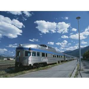  Via Rail Canada Train Waiting at Jasper Station with 
