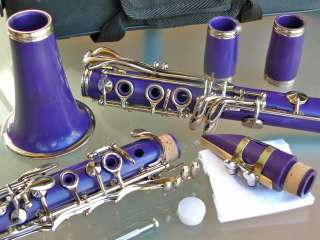 PURPLE Bb CLARINET With Case + Best Student Quality NEW  