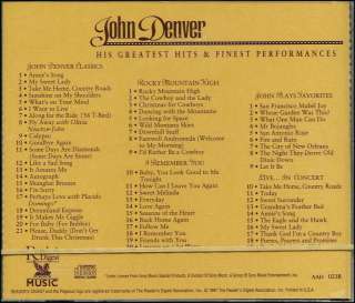 JOHN DENVER Greatest Hits Readers Digest 3 CD Mint OOP  
