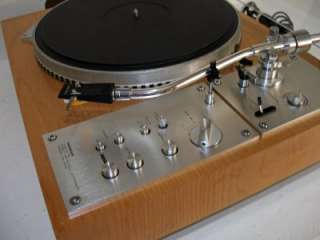   Pioneer PL 570 Restored Cherry Base New Dust Cover Beautiful Turntable