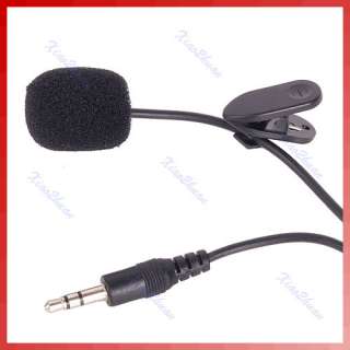 5mm Hands Free Clip On Mini Lapel Mic Microphone For PC Notebook 
