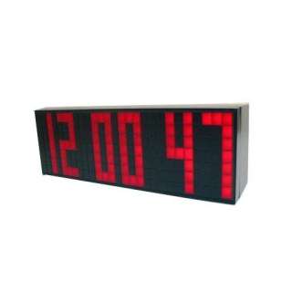   Portable Red LED Clock with A Big Time Snooze Wall Desk Alarm Clock