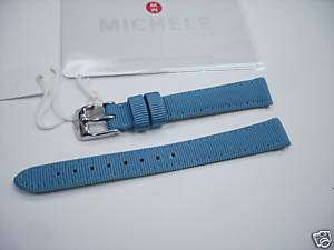 ORIGINAL MICHELE Coquette Blue Fabric Watch BAND 12mm  