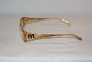 New Miu Miu Beige Cream Eyeglasses Mod. VMU 05E & Case  