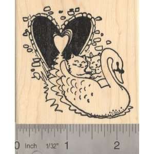  Cat Valentines Day (Tunnel of Love) Rubber Stamp Arts 