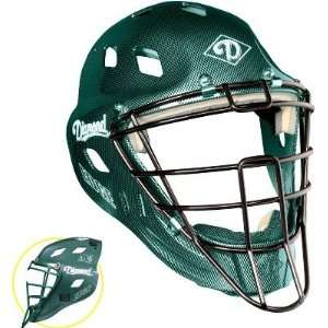 Catchers Helmet   Small   Dark Green   Equipment   Baseball   Catcher 
