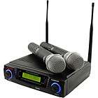   MIC 2 CHANNEL UHF DUAL CORDLESS WIRELESS MICROPHONE SYSTEM