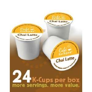 Cafe Escapes    CHAI LATTE    24 K Cups for Keurig Brewers  