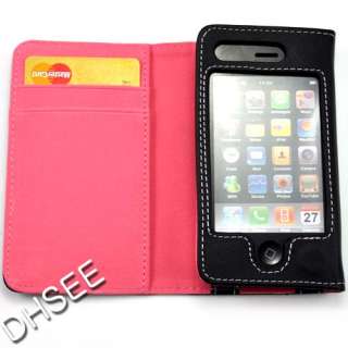 1x Side Flip Leather Case Cover for i Phone 3 3G 3GS  