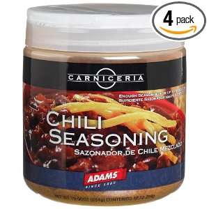 Carniceria Chili Seasoning (Sazonador De Chili Mezclado) 10 Ounce Jars 
