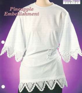 Pineapple Edging Trim, Crochet Collectors pattern  