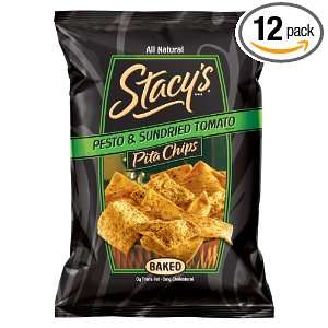 Stacys Pita Chips, Tuscan Herb, 6 Ounce Bags (Pack of 12)  