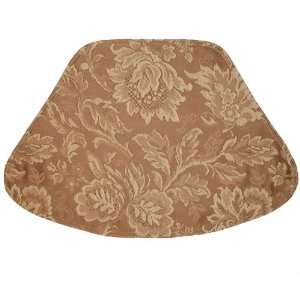  Golden Brown Jacquard Wedge Shaped Placemat for Round 