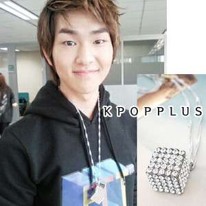 SHINee Onew   Crystal Cube Necklace #SH53  