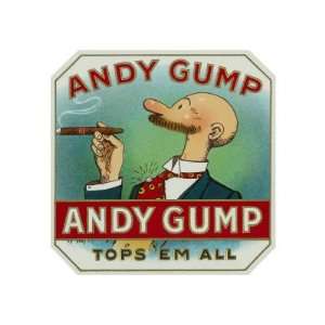  Andy Gump Brand Cigar Box Label Giclee Poster Print, 32x24 