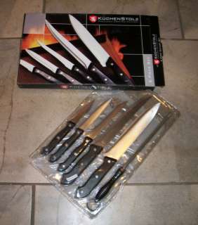 126 KuchenStolz 6 pc Stainless Steel Knife Cutlery Set  