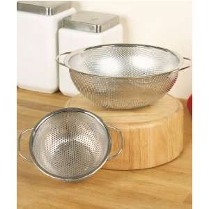    Set of 2 Stainless Steel Perforated Colanders