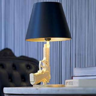 New Modern Design Golden Gun Table Lamp Desk Lighting Beside Lamp 