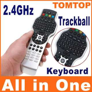   Wireless Keyboard Trackball Mouse Universal Learning Remote Control