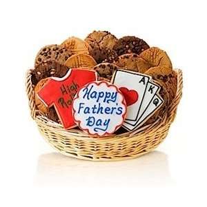 Happy Fathers Day Gambler Cookie Basket  Grocery 