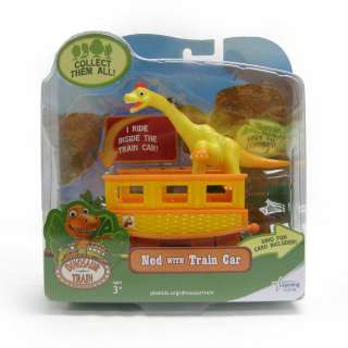 Dinosaur Train Ned with Train Car Collectible Figure  