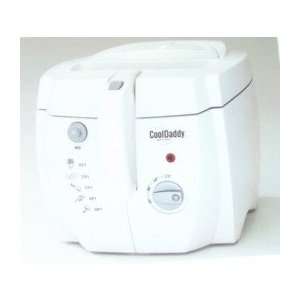  CoolDaddy Cool Touch Deep Fryer W/Removable Bucket (White 