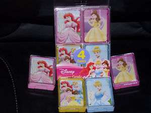 Disney Princess Playing Cards Ariel, Belle, &Cinderella  