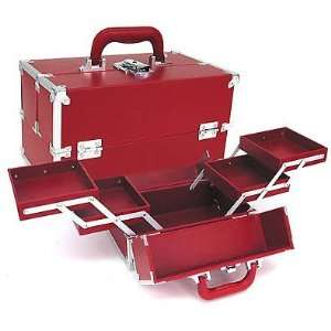 Travel Cosmetic Case (Red) (12H x 7.5W x 6.75D) 